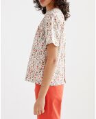 Blouse imprimée lait