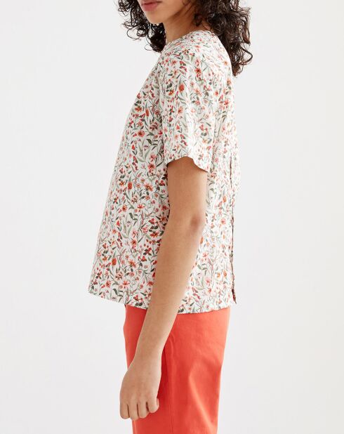 Blouse imprimée lait