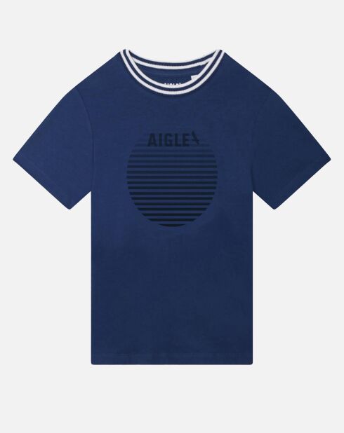 T-Shirt motif ton sur ton neptune