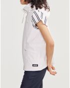 Veste fine sans manches lait