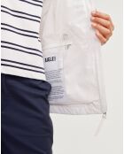 Veste fine sans manches lait