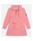 Manteau Trench rose hortensia