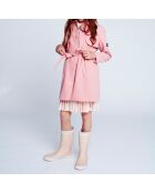 Manteau Trench rose hortensia