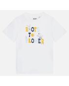 T-Shirt à motif blanc