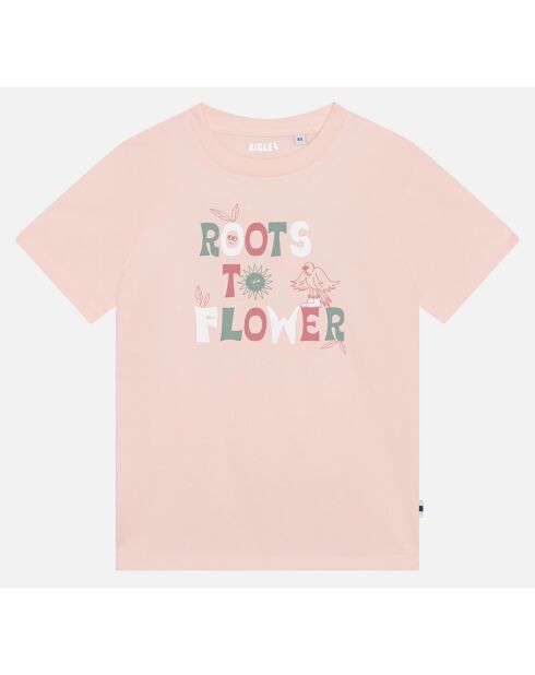T-Shirt à motif rose givrée