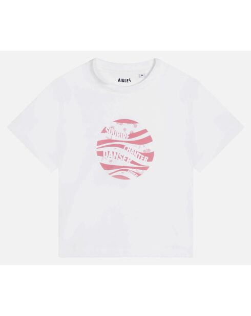 T-Shirt à motif blanc