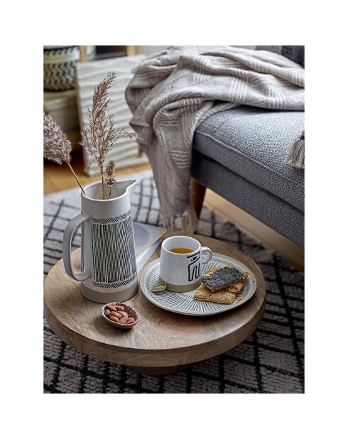 Tapis en Laine Kaya gris - L.250xW.80 cm