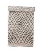 Tapis en Laine Kaya gris - L.250xW.80 cm