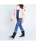 Veste imprimée taches rose givrée