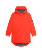 Manteau long rouge écarlate