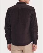 Surchemise en Velours côtelé ébène