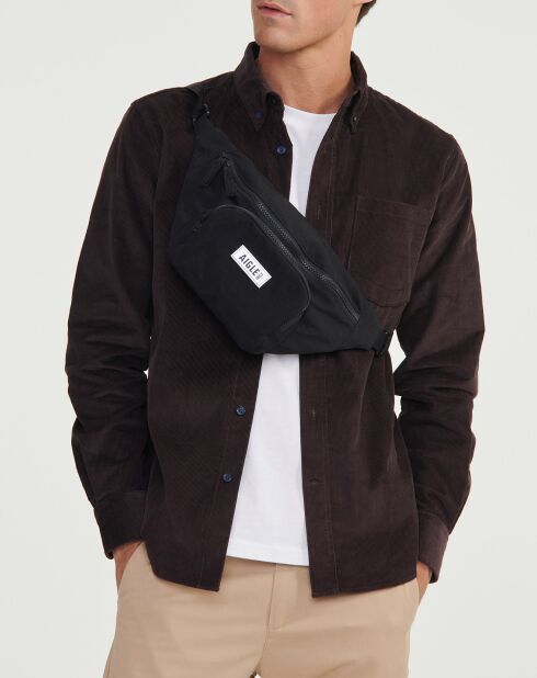 Surchemise en Velours côtelé ébène