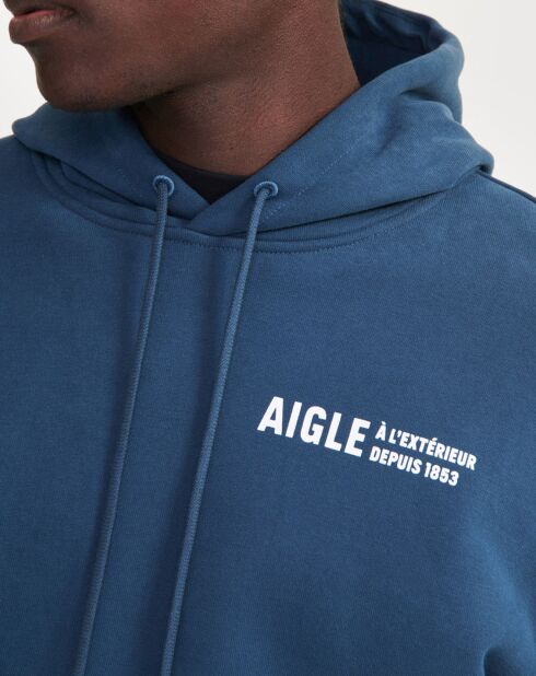Sweat à capuche A l'Extérieur depuis 1853 light navy
