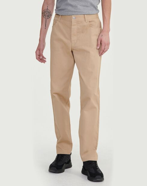 Pantalon 5 poches droit osier