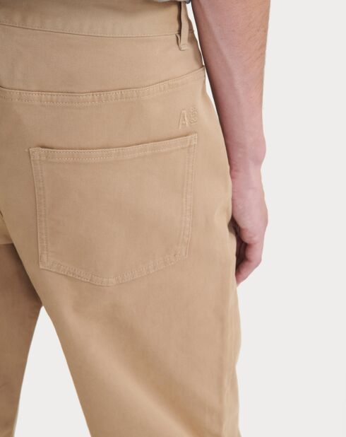 Pantalon 5 poches droit osier