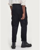 Pantalon cargo en Velours côtelé noir