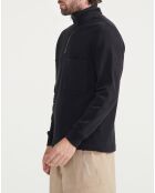 Sweat col zippé noir