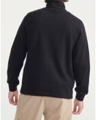 Sweat col zippé noir