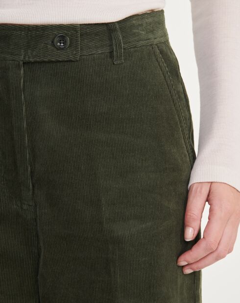 Pantalon en Velours côtelé  avocat