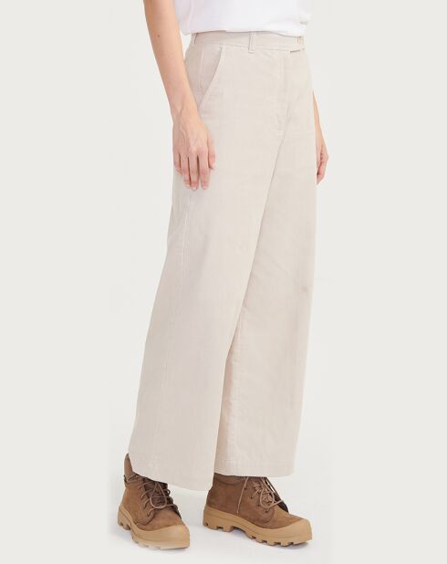 Pantalon en Velours côtelé sable