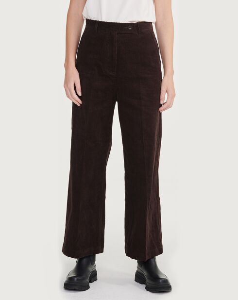 Pantalon en Velours côtelé ébène