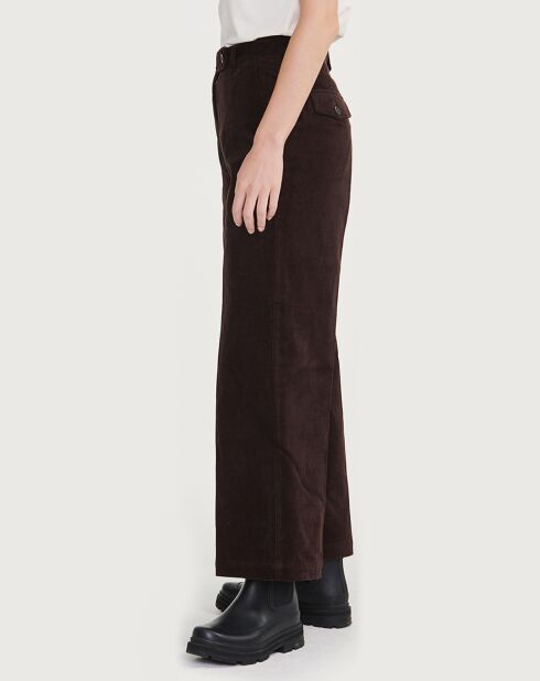 Pantalon en Velours côtelé ébène