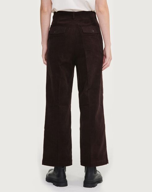Pantalon en Velours côtelé ébène