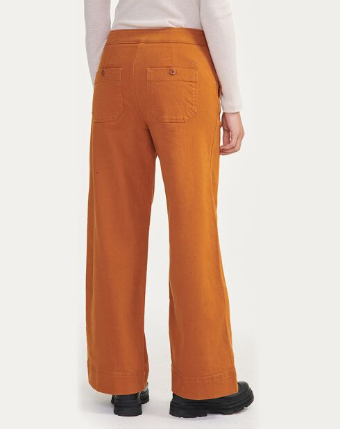 Pantalon en Twill moka