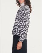 Chemise en Twill imprimée liberty sable/noir