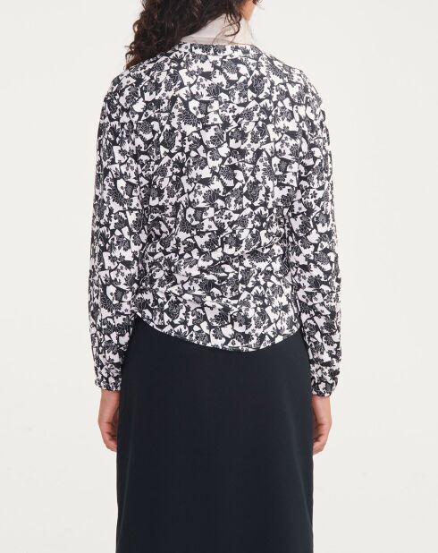 Chemise en Twill imprimée liberty sable/noir