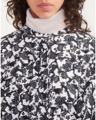 Chemise en Twill imprimée liberty sable/noir