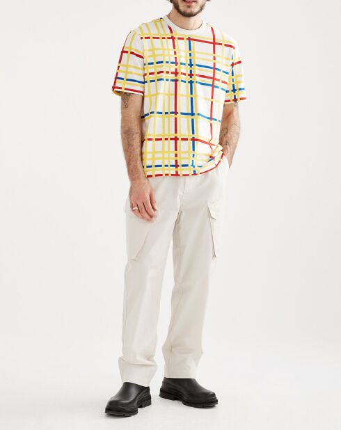 T-Shirt à carreaux mondrian