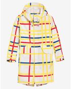 Parka à capuche  carreaux mondrian