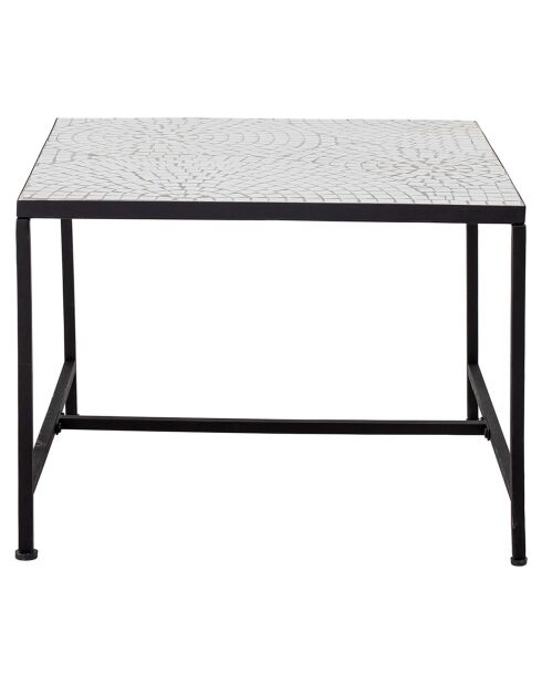 Table basse Niah blanche - L.60xH.45xW.60 cm