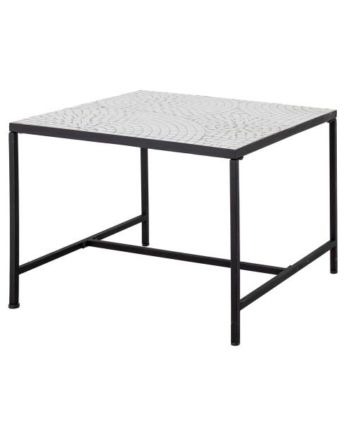 Table basse Niah blanche - L.60xH.45xW.60 cm