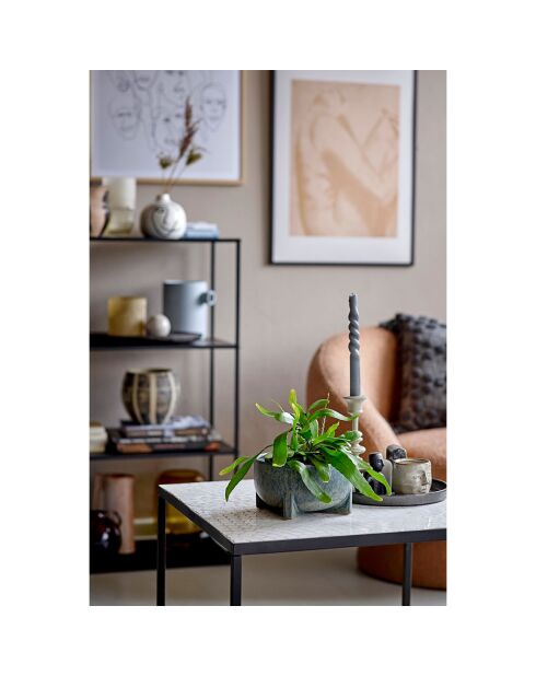Table basse Niah blanche - L.60xH.45xW.60 cm