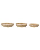 3 Paniers en Bambou Nico naturel