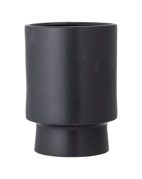 Pot de fleurs en Grès Mac noir - D.24.5xH.33.5 cm