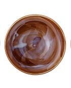 3 Bols en Grès Lotus marron - D.13.5xH.7.5 cm