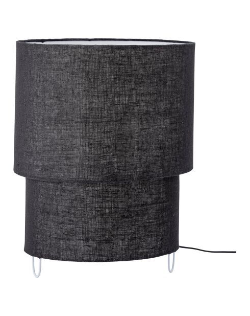 Lampe de table Zalt noire - D.35xH.45 cm
