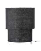 Lampe de table Zalt noire - D.35xH.45 cm