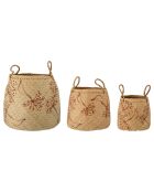 3 Paniers Molli naturel