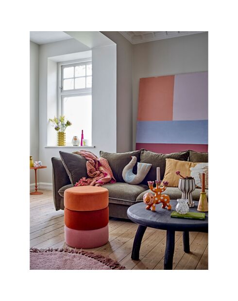 Table basse Milos noire - D.70xH.43 cm