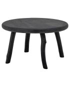 Table basse Milos noire - D.70xH.43 cm