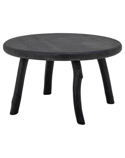 Table basse Milos noire - D.70xH.43 cm