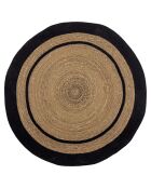 Tapis Lune naturel - D.120 cm