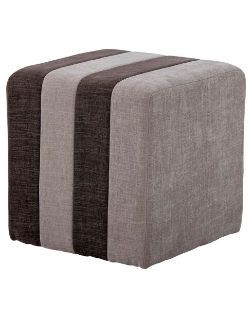 Pouf Flint  marron - L.45xH.45xW.45 cm