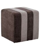 Pouf Flint  marron - L.45xH.45xW.45 cm