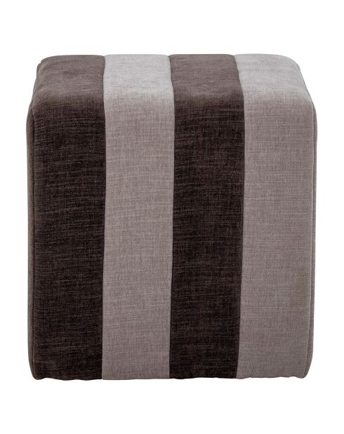 Pouf Flint  marron - L.45xH.45xW.45 cm