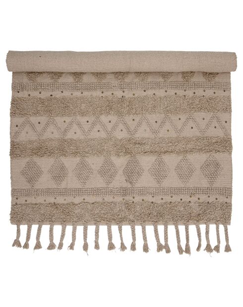 Tapis Dasha naturel - L.200xH.3xW.140 cm